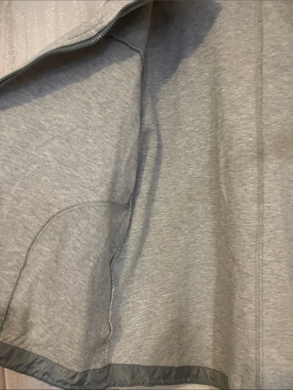 Women’s Nike Tech Fleece Light Gray Zip-Up Hooded Jacket